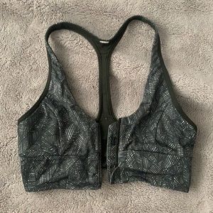 LULU LEMON ZIP UP SPORTS BRA